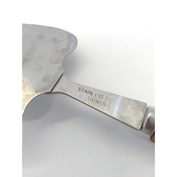 Vtg. Stainless steel Taiwan Cheese slicer Metal Cutter wooden handle Utensil - Picture 5 of 9